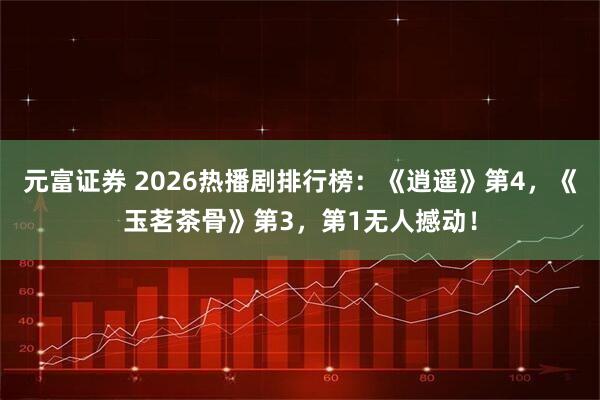 元富证券 2026热播剧排行榜：《逍遥》第4，《玉茗茶骨》第3，第1无人撼动！